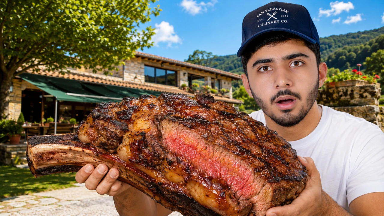 Food & travel · steak thumbnail design