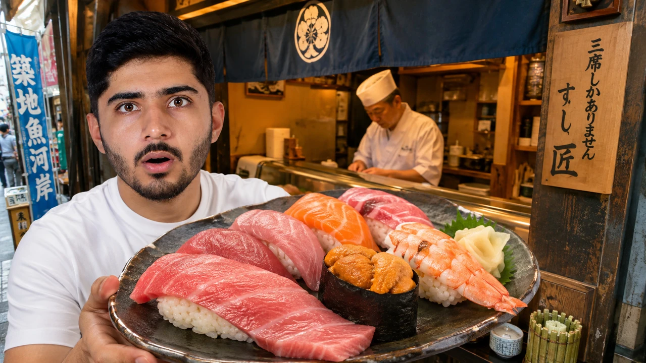 Food & travel · sushi thumbnail design